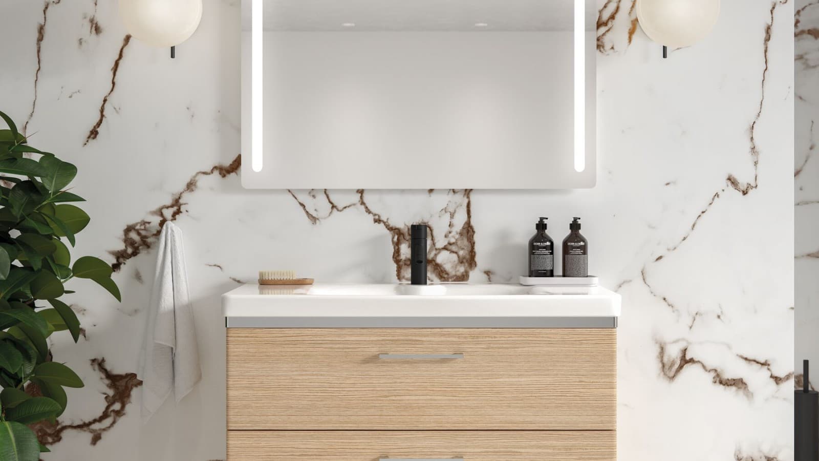 Baderom i nordisk stil Baderom i nordisk stil